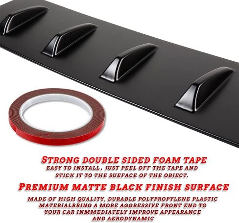 Eparts Vortex Generator Shark Fin Roof Spoiler متوافق مع 2022 2023 2024 Subaru WRX (أسود) in Saudi Arabia
