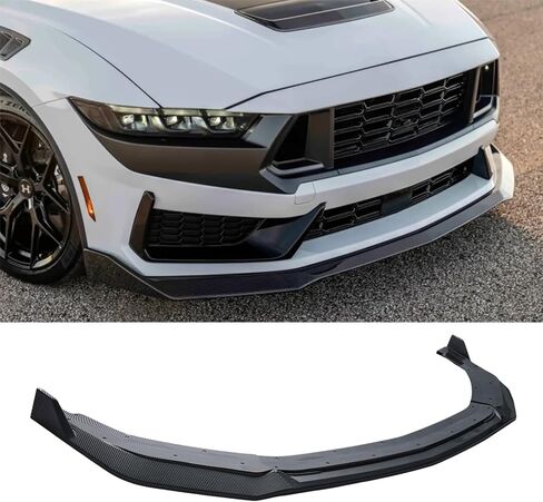 Front Bumper Lip Splitter for 2024-2025 Ford Mustang 3PCS EcoBoost GT (Gloss Black) in Saudi Arabia