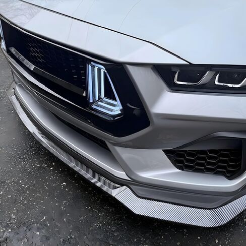 Front Bumper Lip Splitter for 2024-2025 Ford Mustang 3PCS EcoBoost GT (Gloss Black) in Saudi Arabia