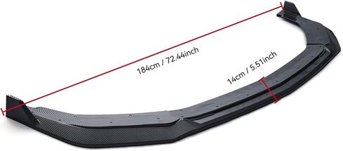 Front Bumper Lip Splitter for 2024-2025 Ford Mustang 3PCS EcoBoost GT (Gloss Black) in Saudi Arabia