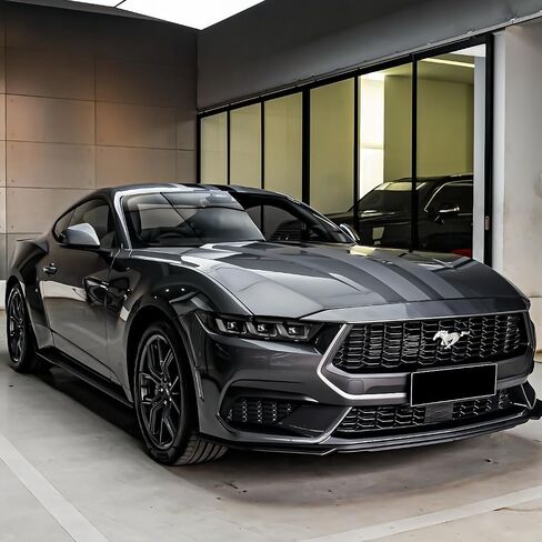 Front Bumper Lip Splitter for 2024-2025 Ford Mustang 3PCS EcoBoost GT (Gloss Black) in Saudi Arabia