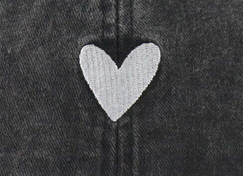 Cute Heart Hats for Women, Adjustable Cotton Embroidered Baseball Cap in Saudi Arabia