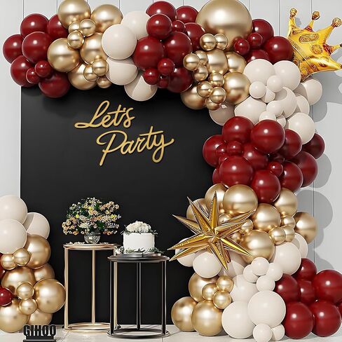 Let's Party Sign for Backdrop - 'Let's Party' Sign Decal for Balloon Arch Birthday Graduation Wedding Bachelorette Christmas Celebrate Decorations (Gold) in Kuwait