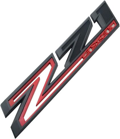 2PCS 2019-2022 Z71 4x4 Fender Emblem 3D شارة OEM Nameplate حرف الشعار الشاشة استبدال Silverado 1500 2500HD 3500HD أجزاء حقيقية (أسود غير لامع) in Saudi Arabia