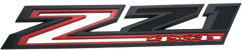 2PCS 2019-2022 Z71 4x4 Fender Emblem 3D شارة OEM Nameplate حرف الشعار الشاشة استبدال Silverado 1500 2500HD 3500HD أجزاء حقيقية (أسود غير لامع) in Saudi Arabia