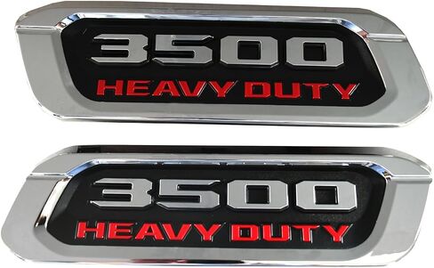 2Pack جديد 3500 شعار ثقيل الجهة اليسرى شارات ثلاثية الأبعاد بديل أسود للغطاء 3500 (كروم) in Kuwait