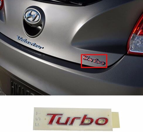 شارة شعار شعار Turbo Turbo الخلفي لـ Hyundai 2011- Veloster OEM Parts in Saudi Arabia