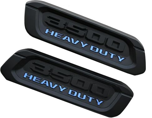 2Pack جديد 3500 شعار ثقيل الجهة اليسرى شارات ثلاثية الأبعاد بديل أسود للغطاء 3500 (كروم) in Kuwait
