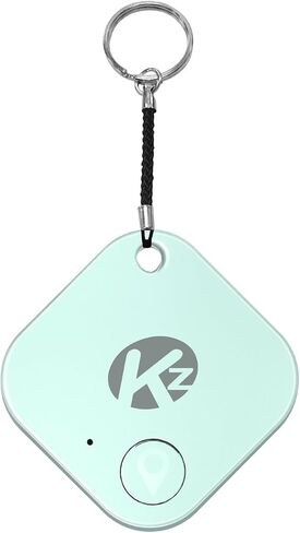 KZO Bluetooth Air Tracker Tag 1 Pack, iOS and Android Compatible, Find Nearby, Phone Finder, Loud Ring, Replaceable Battery, for Keys/Backpacks/Wallets, Blue in Kuwait