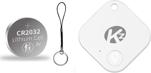 KZO Bluetooth Air Tracker Tag 1 Pack, iOS and Android Compatible, Find Nearby, Phone Finder, Loud Ring, Replaceable Battery, for Keys/Backpacks/Wallets, Blue in Kuwait