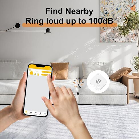 KZO Bluetooth Air Tracker Tag 1 Pack, iOS and Android Compatible, Find Nearby, Phone Finder, Loud Ring, Replaceable Battery, for Keys/Backpacks/Wallets, Blue in Kuwait