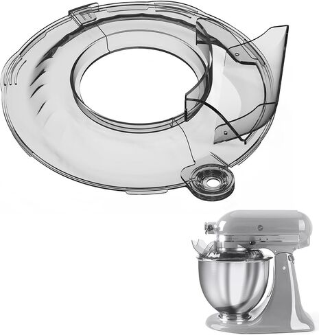 Pouring Shield for KitchenAid 6-7Qt Bowl Lift Stand Mixer (for Stainless Steel Bowls Only), Splash Guard Mixers Bowl Cover for Kitchen aid Accessories and Attachments (Clear) in Saudi Arabia