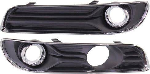 Garage-Pro Front Fog Lamp Molding Compatible with 2011-2014 Chrysler 300 Set of 2 Passenger and Driver Side Black with Chrome Trim with ACC in Saudi Arabia