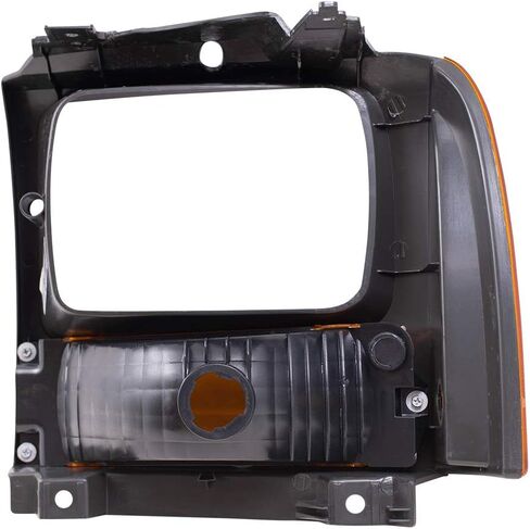 Brock Replacement Driver and Passenger Park Signal Front Marker Lights with Black Bezels Compatible with 2005-2007 F250 F350 F450 Super Duty Pickup Truck in Saudi Arabia