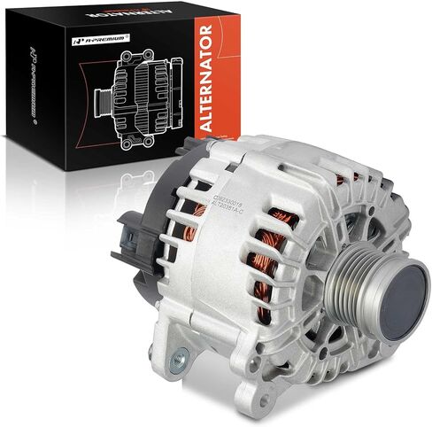 A-Premium Alternator Compatible with Volkswagen Jetta 2016 2017 2018, L4 1.4L, 1 Blade, 140Amp 12V Clockwise 6-Groove Clutch Pulley, Replace# 04C903023K, 04C903023M, TG14C071 in Saudi Arabia