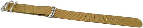 Da Luca Ballistic Nylon Military Watch Strap - Black (Matte Buckle) : 20mm in Saudi Arabia