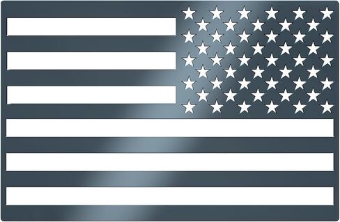 Flag-It Car Truck Emblem Steel Stains Steeld Steel USA (Chrome) in Saudi Arabia