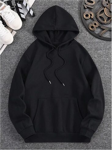 SHENHE Men's Skull Rose Printed Hoodie Graphic Gothic Hoodies Sweatshirt Pullover in Saudi Arabia