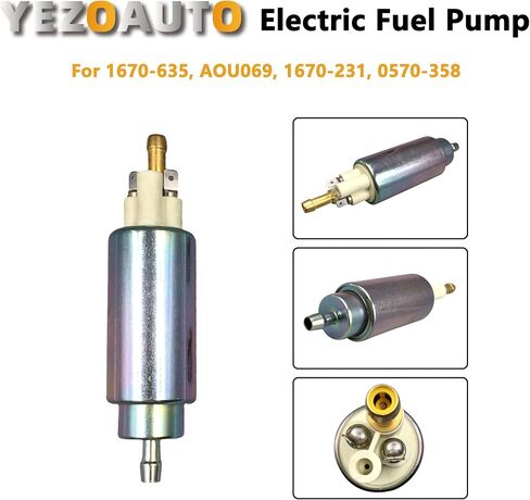 Fuel Pump for Arctic Cat EXT 580 93-98 / Pantera 580 93-98 / Wildcat 700 92-96 / ZR500 ZR580 ZR600 95-00 / ZL500 ZL600 99-00 / Powder Special 500 600 98-00 Replacing OE# 1670-635 AOU069 in Saudi Arabia