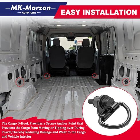 ربط البضائع لأسفل ، 6pcs البضائع السوداء الثقيلة للخدمة الصلب D متوافقة مع 2015-2023 Ford Transit 150 250 350 استبدال#BK21-V550A74-AD BK21V550A74AD in Kuwait