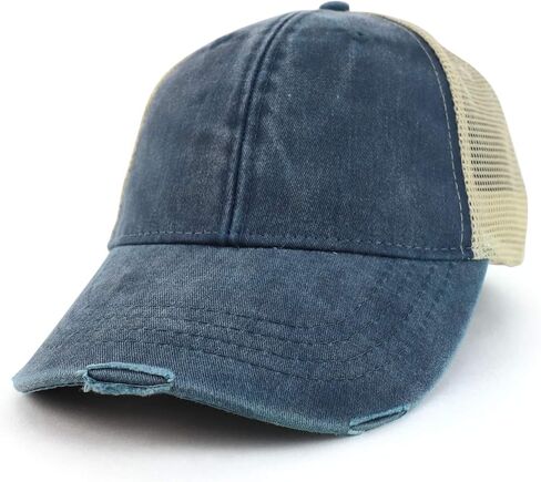 Armycrew Distressed and Torn Pigment Dyed Mesh Back Cap in Saudi Arabia
