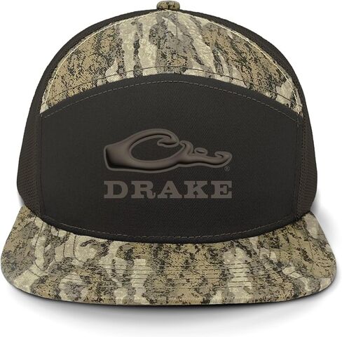 Drake Waterfowl Men's Drake X Lost Sa7age 7 لوحة Cap DW0227 W/Flat Bill ، شبكة تنفس الظهر ، الظهر القابل للتعديل ، OSFM in Kuwait