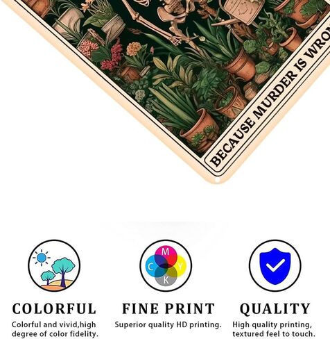 Gardening Because Murder is Wrong Vintage Tin Sign- Retro Metal Sign for Garden Outdoor Indoor Wall Decorative 8x12 Inch in Kuwait