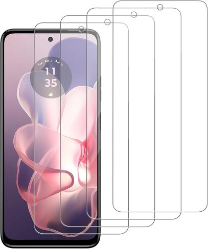 [4 Pack Glass Screen Protector Compatible for Motorola Moto G Power (2022) / XT2165 [9H Hardness]-HD Screen Tempered Glass, Scratch Resistant,Easy Install [Case Friendly] in Saudi Arabia