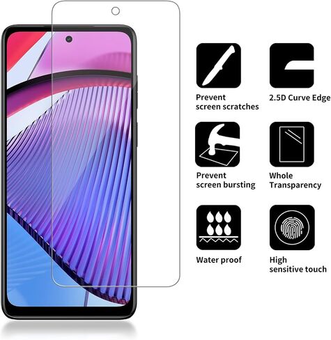 [4 Pack Glass Screen Protector Compatible for Motorola Moto G Power (2022) / XT2165 [9H Hardness]-HD Screen Tempered Glass, Scratch Resistant,Easy Install [Case Friendly] in Saudi Arabia