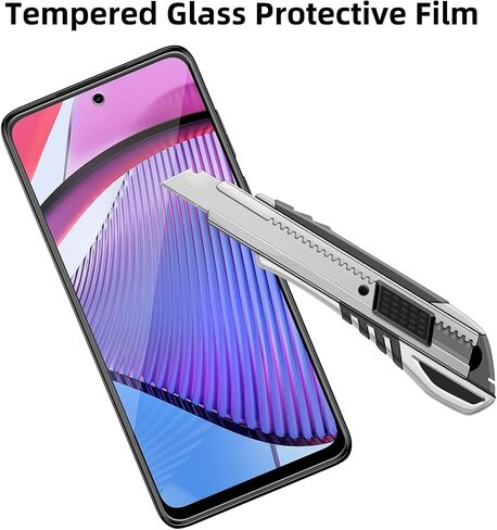 [4 Pack Glass Screen Protector Compatible for Motorola Moto G Power (2022) / XT2165 [9H Hardness]-HD Screen Tempered Glass, Scratch Resistant,Easy Install [Case Friendly] in Saudi Arabia