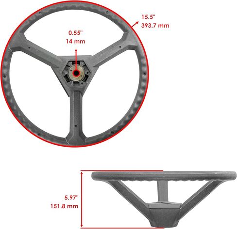 Caltric 31351-16063-S 31351-16060-S 31351-16070-S 67401-41 Teenering Wheel متوافق مع Kubota in Saudi Arabia