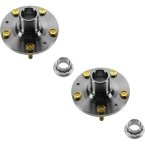 TRQ Wheel Hub سائق أمامي الجانب الأيسر والركاب الجانب الأيمن 2 قطعة لعام 2004 2005 Honda Civic SI 2002 2003 2004 2005 2006 Acura RSX Model in Kuwait