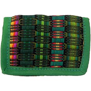 Mia Jewel Shop Multicolored Multicolored Striped Slim Trifold Wallet محفظة عملة مع فتحات بطاقات - حقائب للجنسين للجنسين الأزياء المصنوعة يدويًا. in Kuwait
