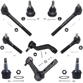 Detroit Axle - 2WD 10pc Front Suspension Kit for 1997 1998 1999 Dodge Ram 1500, 4 Upper & Lower Ball Joints, 4 Inner & Outer Tie Rods, Idler Arm, Pitman Arm Replacement in Saudi Arabia
