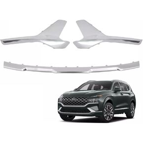 3PCS Front Bumper Skid Plate Stone Deflector Compatible with 2021 2022 2023 Hyundai Santa Fe 86577-S2600, 86578-S2600, 86579-S2600 in Saudi Arabia