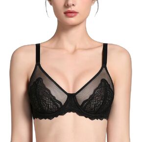 التغطية الكاملة للسيدات الكامل للسيدات من الدانتيل غير المبطن للثدي الثقيل in Kuwait