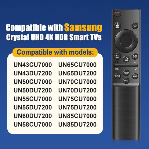 BN59-01357A Solar Voice Remote for Samsung TVs - Compatible with Frame/Neo QLED 4K/8K UHD Smart TVs (VG-TM2180ES/ZA), 3 App Shortcuts & Solar Charging in Saudi Arabia