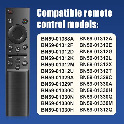 BN59-01357A Solar Voice Remote for Samsung TVs - Compatible with Frame/Neo QLED 4K/8K UHD Smart TVs (VG-TM2180ES/ZA), 3 App Shortcuts & Solar Charging in Saudi Arabia
