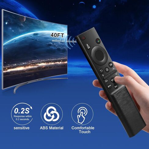 BN59-01357A Solar Voice Remote for Samsung TVs - Compatible with Frame/Neo QLED 4K/8K UHD Smart TVs (VG-TM2180ES/ZA), 3 App Shortcuts & Solar Charging in Saudi Arabia