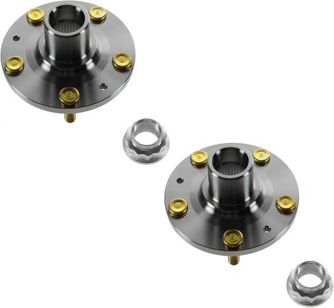 TRQ Wheel Hub سائق أمامي الجانب الأيسر والركاب الجانب الأيمن 2 قطعة لعام 2004 2005 Honda Civic SI 2002 2003 2004 2005 2006 Acura RSX Model in Saudi Arabia