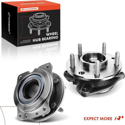 A-Premium 2 X Bront Wheel Bearing and Hub Assembly مع 5-Lug متوافق مع Buick & Chevrolet & Pontiac & Oldsmobile-1988-2001-Regal Lumina Monte Carlo Grand Prix Supreme in Saudi Arabia