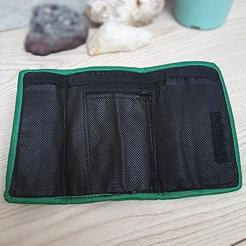 Mia Jewel Shop Multicolored Multicolored Striped Slim Trifold Wallet محفظة عملة مع فتحات بطاقات - حقائب للجنسين للجنسين الأزياء المصنوعة يدويًا. in Kuwait