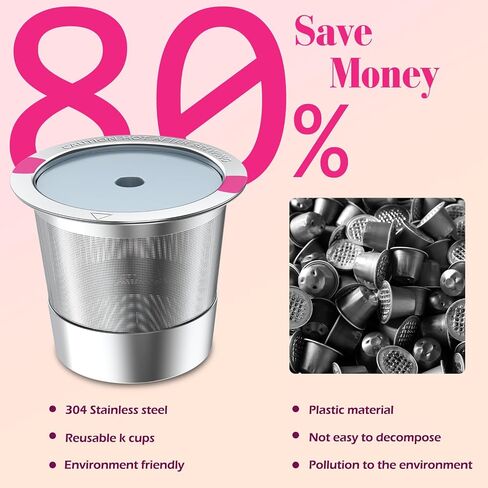 Reusable K Cups for K-eurig，Silicone Gaskets for Stainless Steel KCup Lid, Gasket Ring Replacement Silicone Seals (8 Pack) in Kuwait