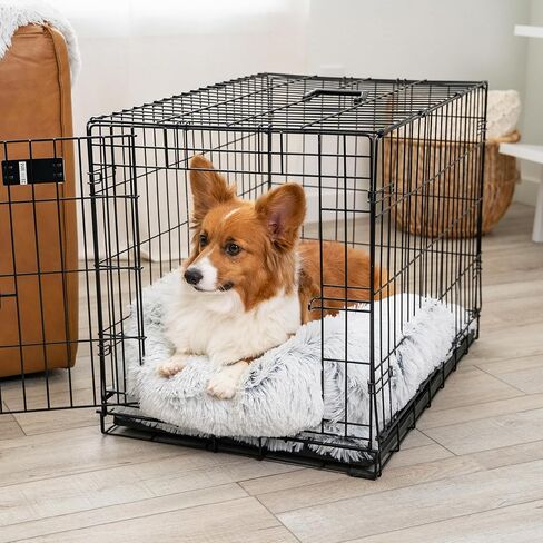 Nap Mat Dog Bed with Bolster - Washable Crate Pad and Removable Cover, Frost, Small, 22x15 in Kuwait