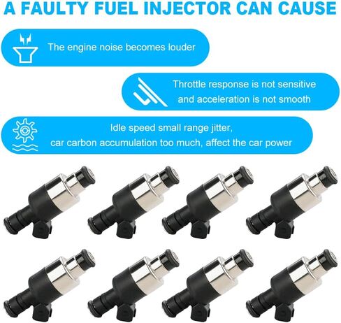 JDMON Fuel Injectors Compatible with GMC B7, Savana 3500, P3500,Chevy Express 3500, B7, P30, C2500, C3500, C6500 & C7500 Kodiak, K2500, K3500, V8 7.4L 1996-2000 Replacement for FJ241 FJ10058 in Saudi Arabia