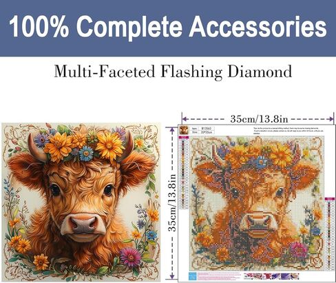 مجموعات فنية الماس IJBNHD 5D للبالغين كات باو الماس الماس للبالغين ، جولة كاملة عن الحفر الماسي صور الفن الجوهري للبالغين ديكور المنزل 14x14in in Kuwait