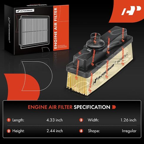 A-Premium Engine Crank Crank Crank Filter متوافق مع Ford F-150 ، F-250 ، F-350 ، Taurus ، E-150 E-25 in Saudi Arabia