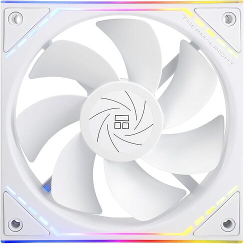 Thermalright TL-M12R 120mm ARGB CPU Fan, with 1500RPM Speed, Black Computer Case Cooling, Quiet 4pin PWM PC Inverted Fan, CPU Cooler,ARGB Light Effect with Infinite Mirrors on Both Sides in Saudi Arabia