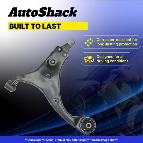 AutoShack Front Left Lower Control Arm Assembly for 2001-2005 Honda Civic 2001-2005 Acura EL 1.3L 1.7L FWD | Driver Side CAK407 in Saudi Arabia