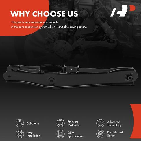 A-Premium Rear Lower Rearward Control Arm with Bushing Compatible with Chrysler 200 2011-2014, Sebring 2007-2010 & Dodge Avenger 2008-2014 in Saudi Arabia